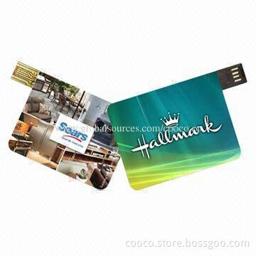 Card USB Flash Disks/Drives, 1 to 256GB Capacity, High-reading and Writing Speed